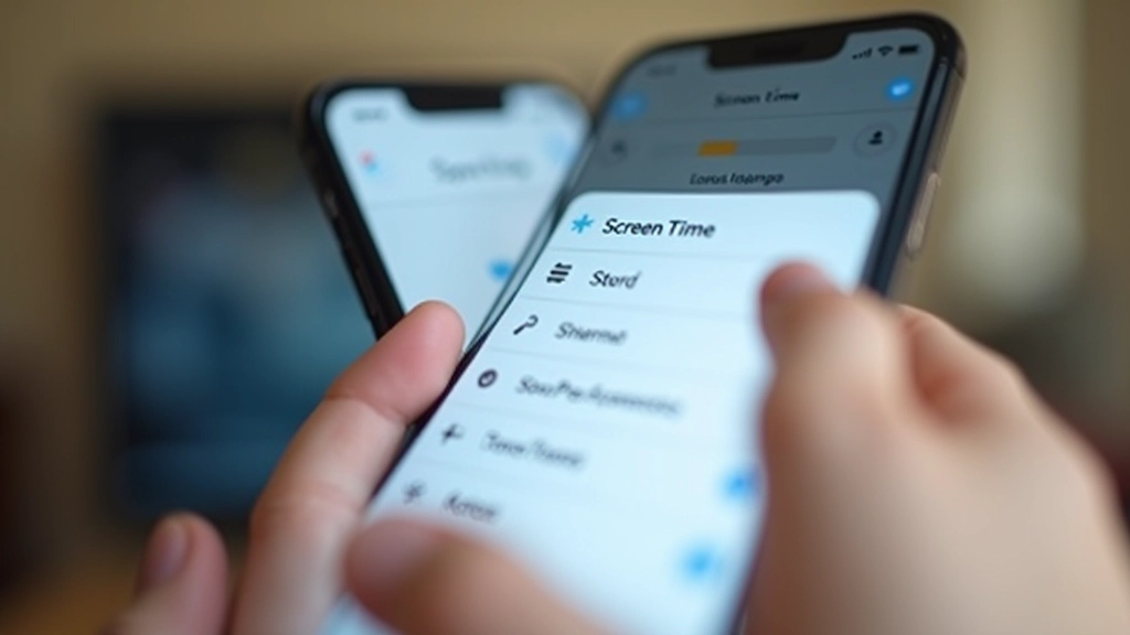 Pantalla de configuración de Tiempo de Pantalla en iOS mostrando las opciones de límites de aplicaciones